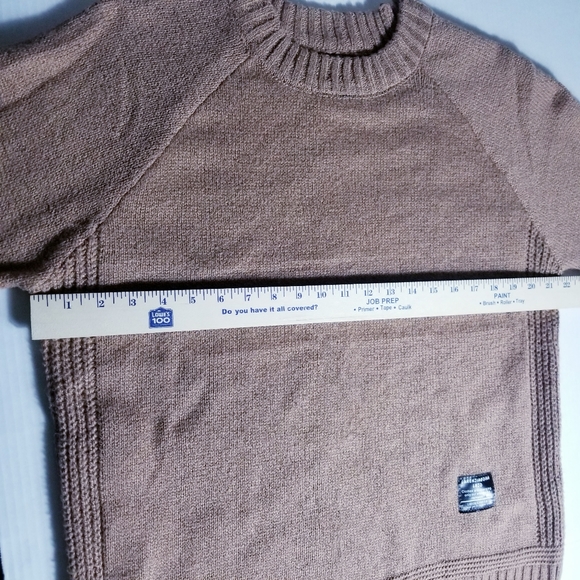 LUREN JIAODIAN LRJD BROWN WITH BLACK HEAVY SWEATER SIZE XL - Picture 7 of 10